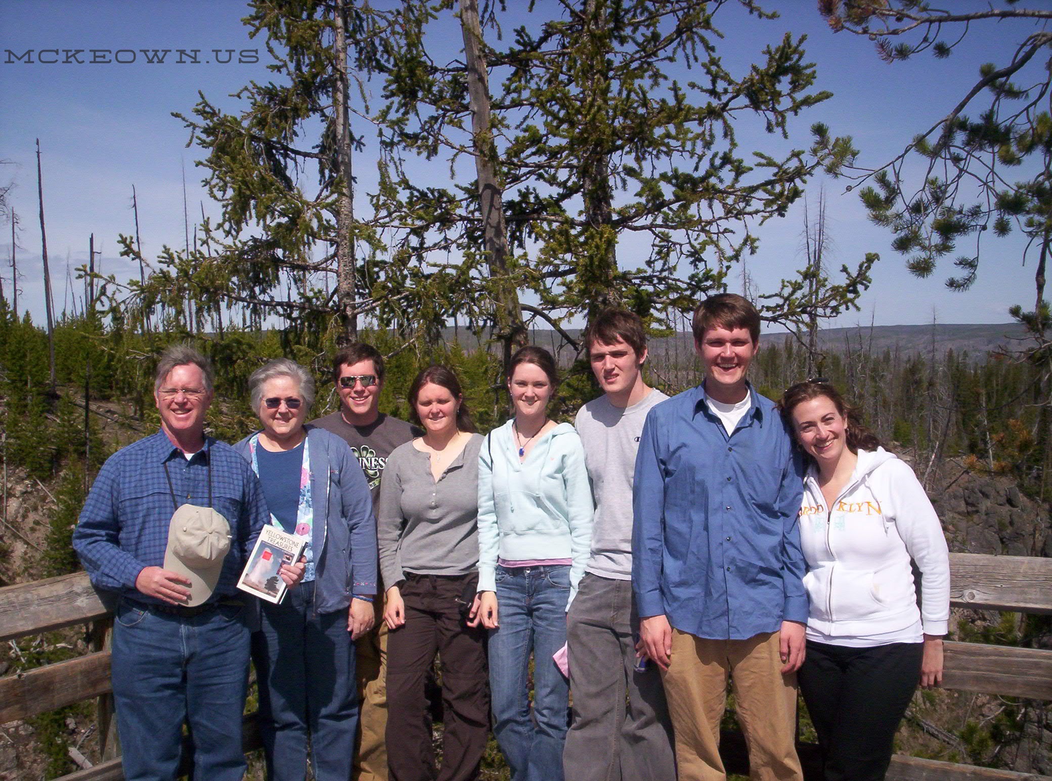 McKeown Family at Yellowstone National Park, 2007